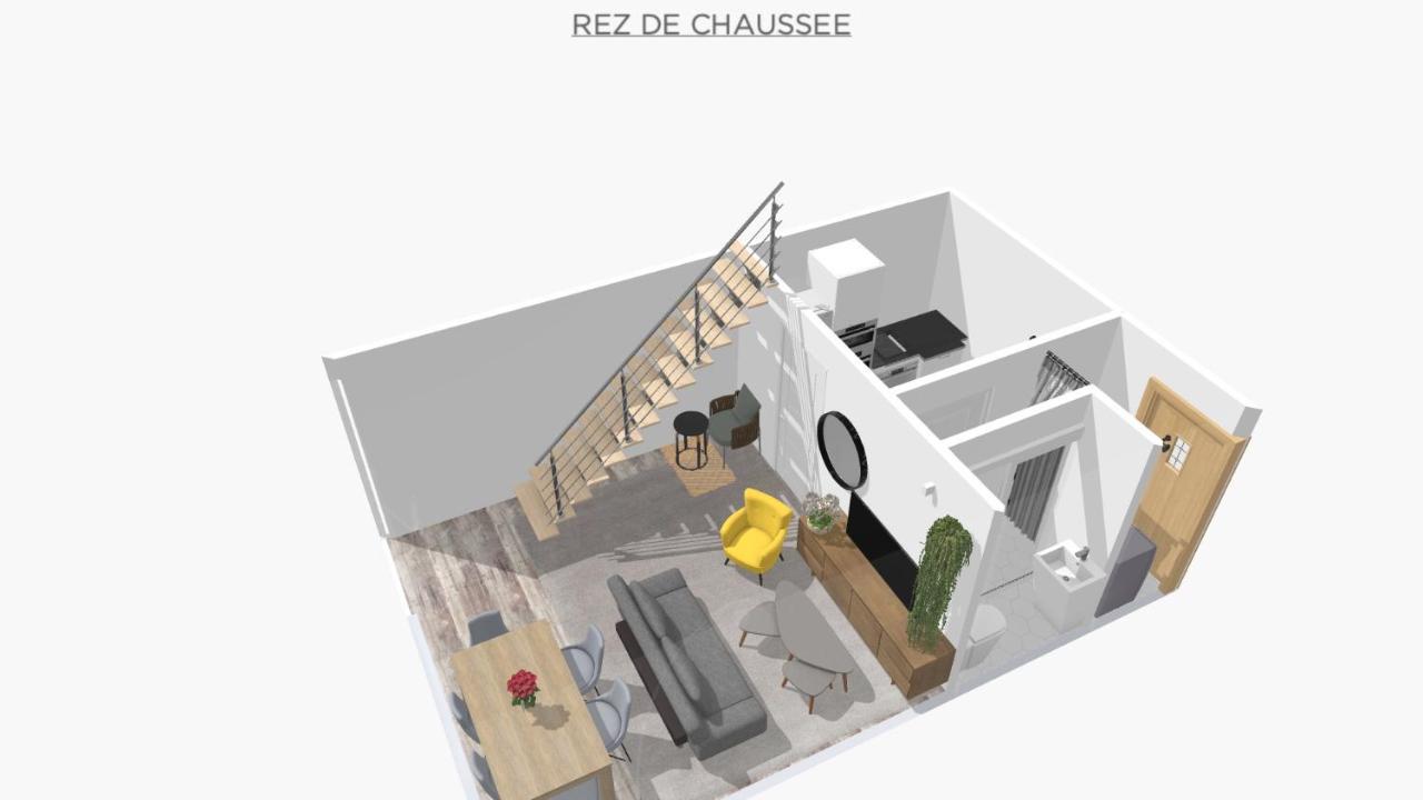Mona Lisa : Superbe Loft Centre Ville - Parking Gratuit - Wifi Ultra Rapide-Appareil Massage-Netflix-Jeu Societe Troyes Luaran gambar